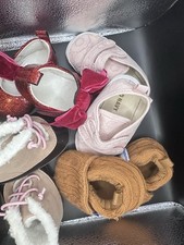 Baby Girl Shoe Lot Dress Shoes Soft Sole Booties Bundle Assorted Sizes