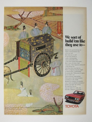 Print Ad Toyota 1970s Japanese Aristocrat Inspired Design & Modern Performance