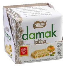 Nestle Damak Baklava White Chocolate Pistachio 6x60g Bars Multipack UK Stock