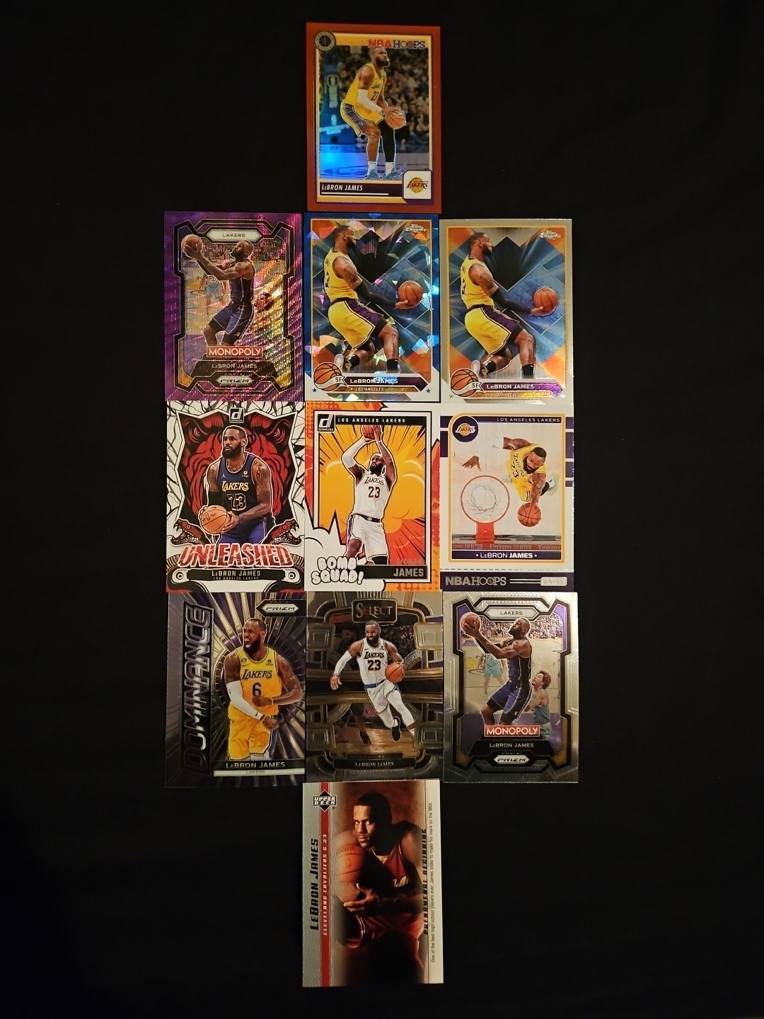 2023-24 Panini Nba Hoops Premium Stock - LeBron James #149 Red Prizm /275