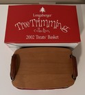 Longaberger 2002 Treats Basket-Plastic Liner, 2 Fabric Liners/Lid/Ceramic Tie on — photo 6