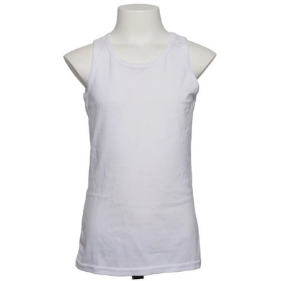 Zeeman, Tank­top, Größe: 134/140, Weiß, Baumwolle/Polyester, Einfarbig #R77