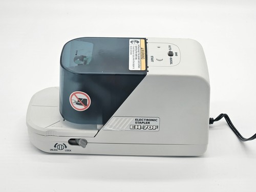 EH-70F Max Flat Clinch Electronic Stapler Max Co. Ltd. w/ Adapter Works Great!