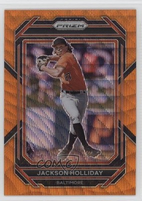 2023 Panini Prizm Orange Wave Prizm 6/50 Jackson Holliday #160 1v1