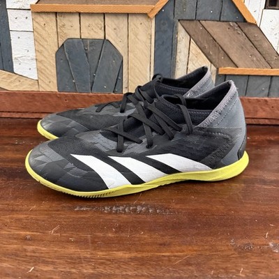 Adidas Predator Accuracy.3 Youth Indoor Soccer Shoes Black Yellow Size 6