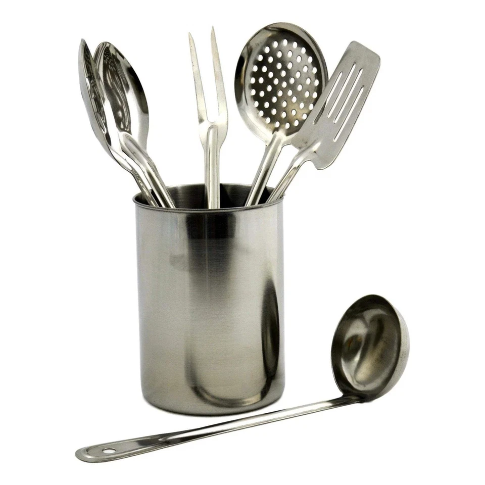 Juegos de herramientas y utensilios de cocina de acero inoxidable de 7 piezas Foto 2 de 2