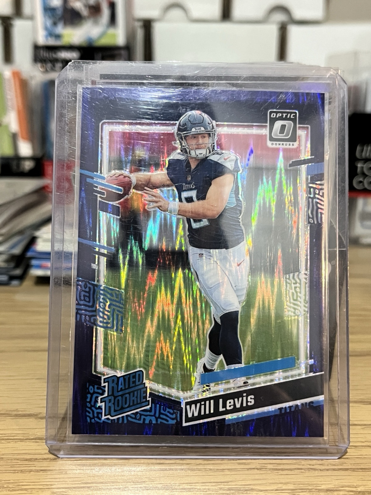 2023 Panini Donruss Optic - Rated Rookie Purple Shock Prizm #298 Will Levis (RC)