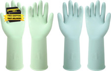 Dishwashing Rubber Gloves Reusable Kitchen Gloves 2Pairs Cleaning Gloves for Was
