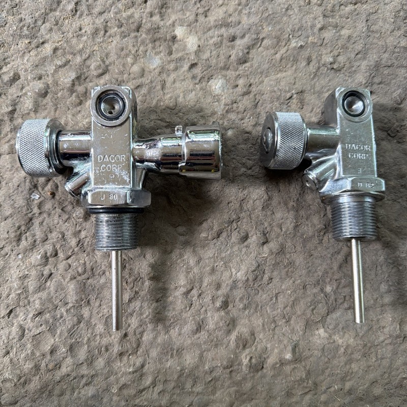 Two Dacor Scuba, Paintball Valves