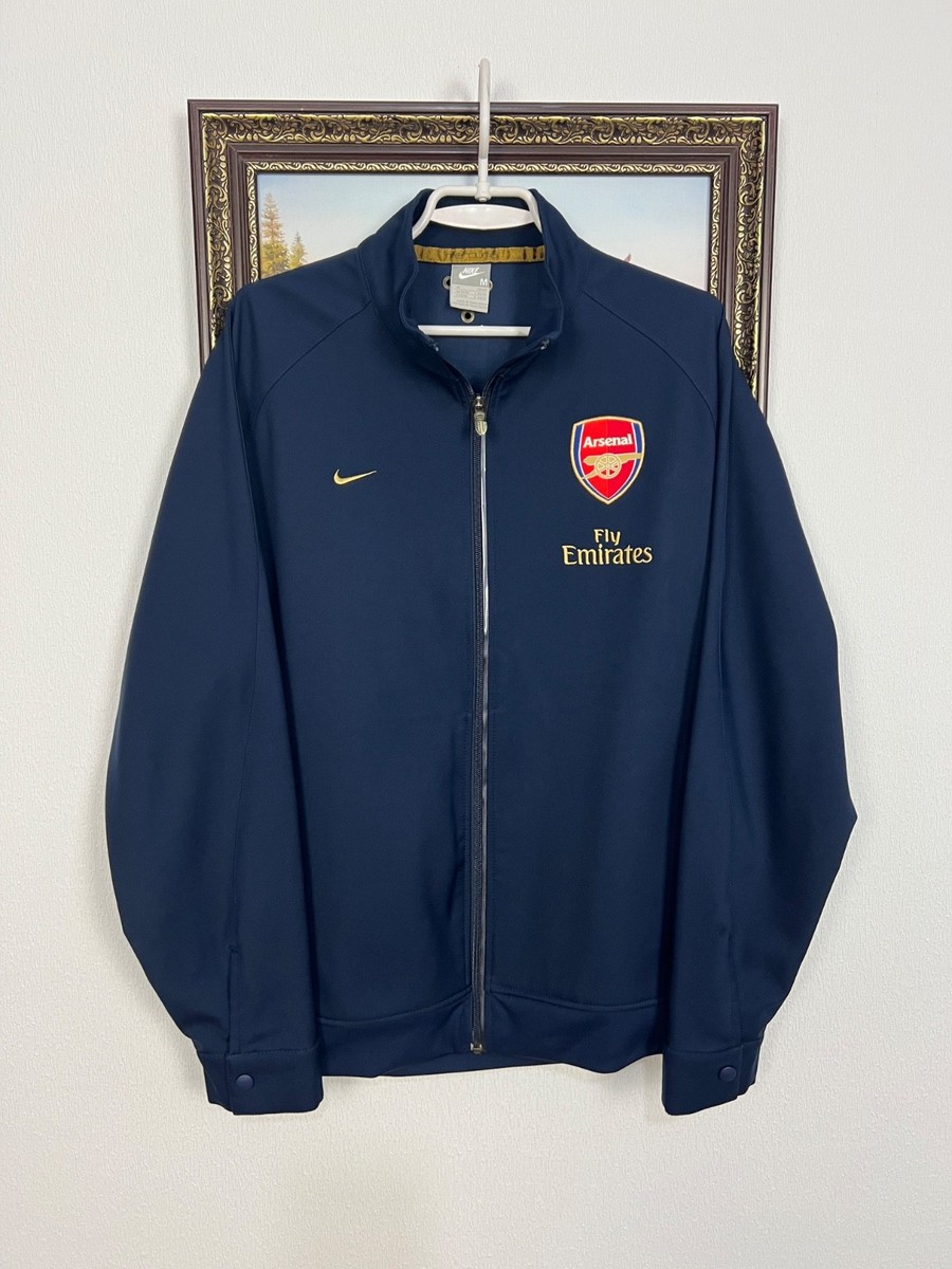 Vintage Nike Arsenal Football Blue Jacket Soccer Mens Track Top