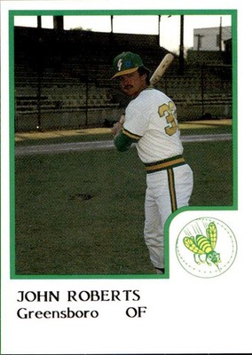 1986 Greensboro Hornets ProCards #20 John Roberts Middletown Ohio Baseball Card