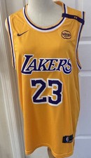 Lebron James 23 Los Angeles Lakers NBA Nike Dri Fit Jersey Size XL New w/ Tags 