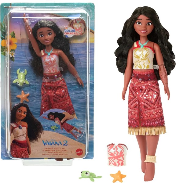 194735294824 Mattel. JFF09 Vaiana 2. Lalka Vaiana PłYwająCa Mattel-image
