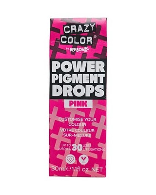 Crazy Color Power Pigment Drops Semi Permanent Farbton - Pink