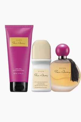 Avon Far Away Women s Set  Body Lotion, Eau de Parfum & Roll ON-