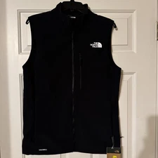 The North Face Mens Black Apex Bionic 3 Windwall Full Zip Vest Size S