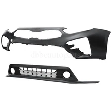 Front Bumper Cover Lower Grille For 2019 2020 2021 Kia Forte Grill 2Pcs