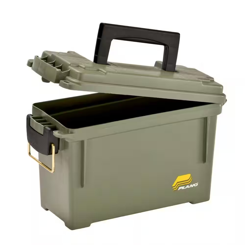 Plano Field Ammo Box, OD Green, Lockable Ammunition Storage Box with Heavy-Duty