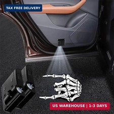 2PCS No Fade Car Door Lights,Skeleton Car Door Lights Logo Projector LED Shadow