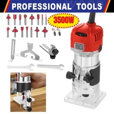 6 Speed Electric Hand Trimmer Palm Router Woodworking Laminate Wood Routers 1/4"