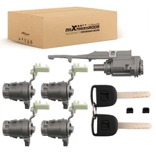 Door&Ignition Lock Cylinder w/ Keys Set For Honda Element 2003-11 06351-TE0-A11