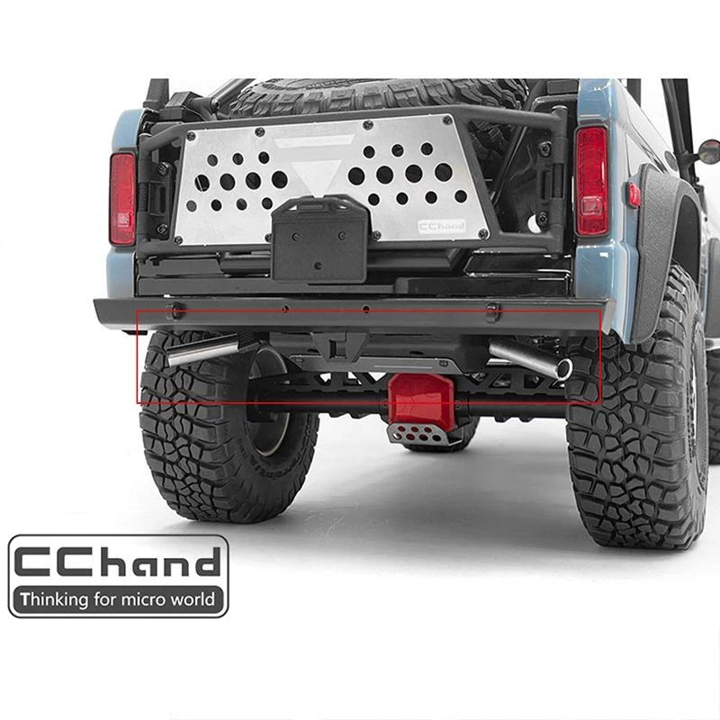 Oil Tank Metal Exhaust Pipe for 1/10 SCX10 III RC Crawler Car Outdoor Truck - Image 4 of 4