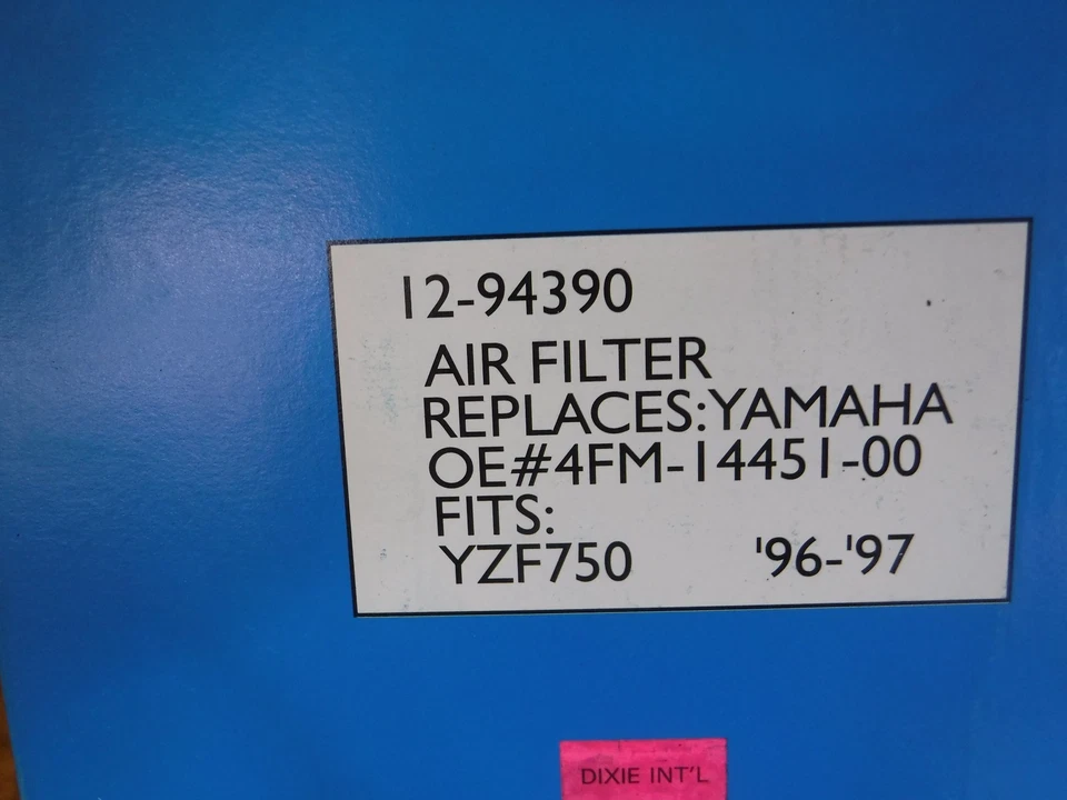 Filtro de aire EMGO para Yamaha YZF 750 1994-1998 YZF-750 YZF750 12-94390 Foto 3 de 4