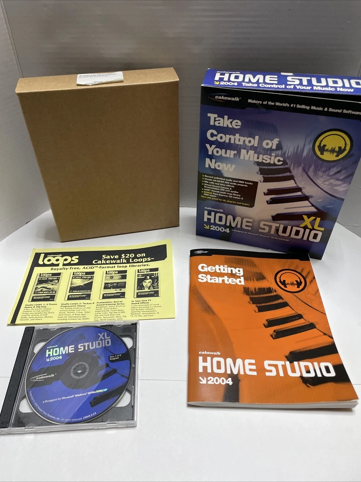 Cakewalk Home Studio 2004 XL Runs on Windows 98/Me/XP/2000 RARE Complete - Image 2 of 4