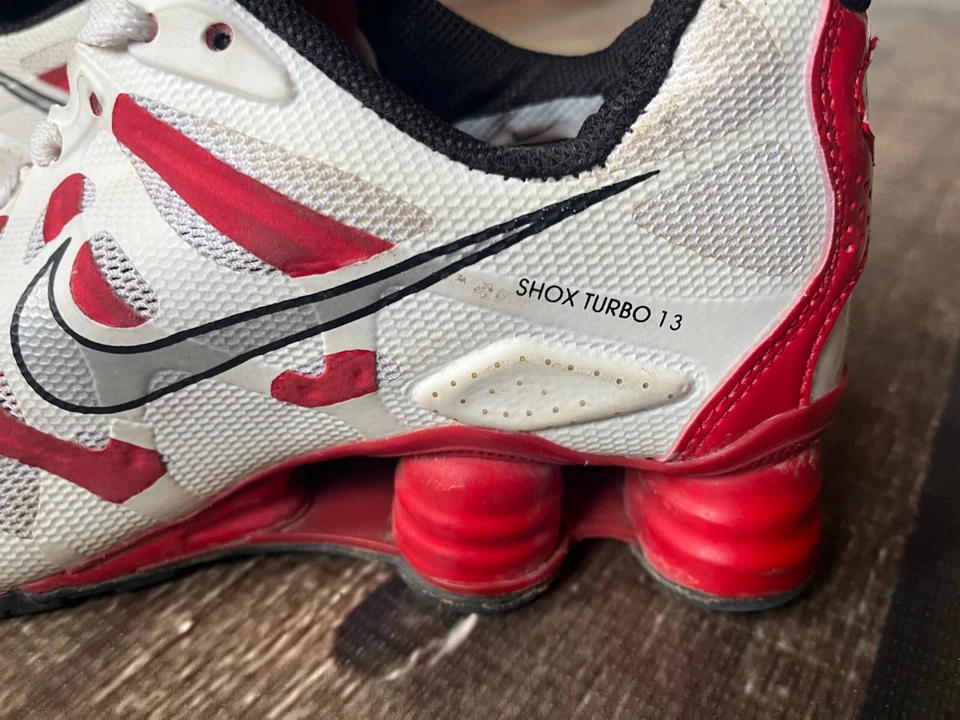 ZAPATOS ZAPATILLAS NIKE SHOX TURBO 13 ROJO BLANCO MUJER TALLA 7 EXCELENTE ESTADO Foto 2 de 4