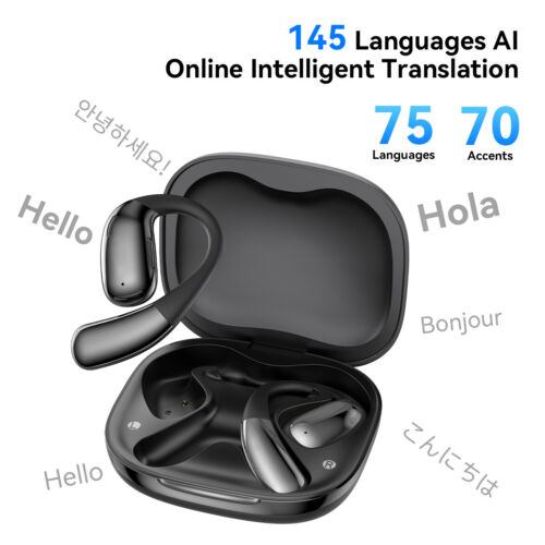 Translator Earphones 145 Languages Real Time Online Translation Earbuds US - Picture 13 of 14