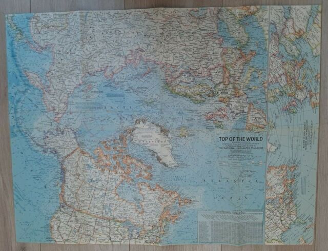 National Geographic Map of Top of the World (Nov 1965) National Geographic Map of Top of the World (Nov 1965)