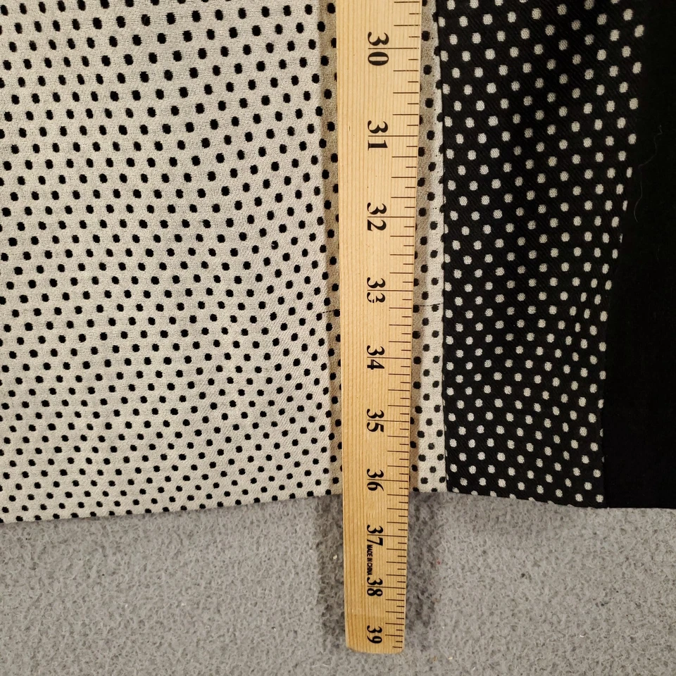 Vestido Yoanna Baraschi para mujer 6 Anthropologie negro gris bloques de color lunares Foto 4 de 4