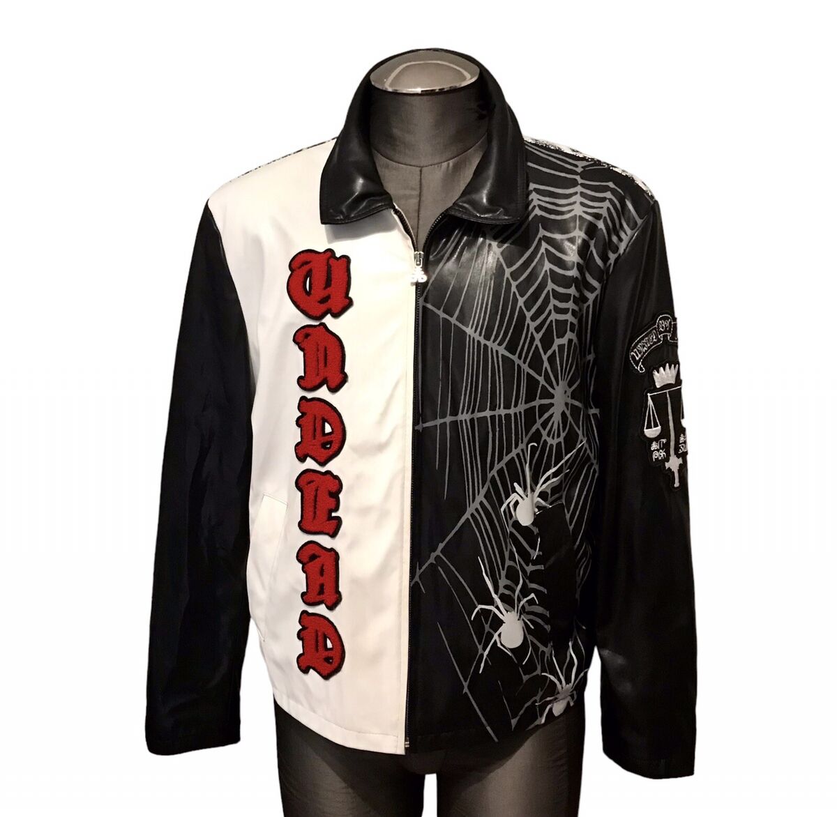 RARE Drop Dead UNDEAD Faux Leather Jacket Vampyres Tour Goth RARE Drop Dead UNDEAD Faux Leather Jacket Vampyres Tour Goth