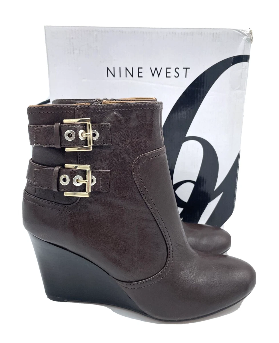 Nine west wedge best sale booties