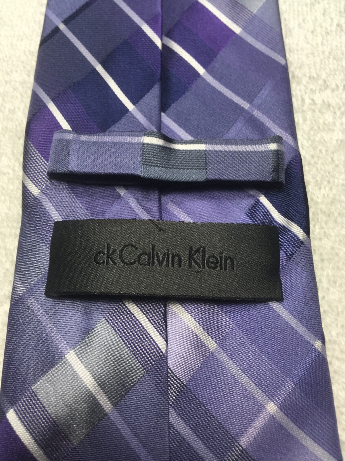 CALVIN KLEIN MENS TIE PURPLE GRAY BLUE 3.5 X 61 thumbnail 4