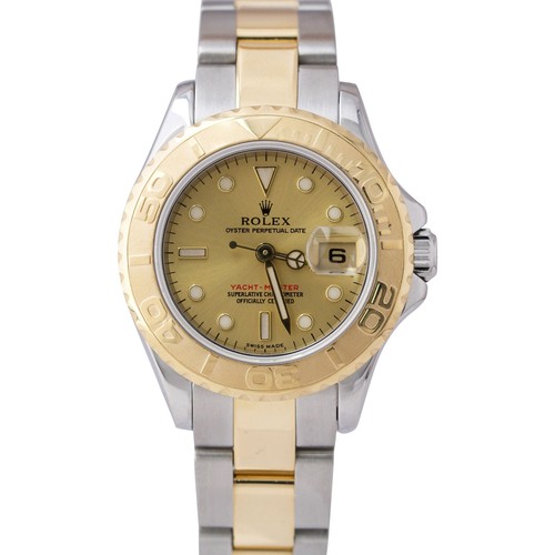 Ladies Rolex Yacht-Master 29mm 18K Gold 