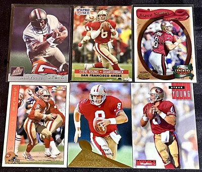 STEVE YOUNG #9 San Francisco 49ers NFL football HOFer QB card