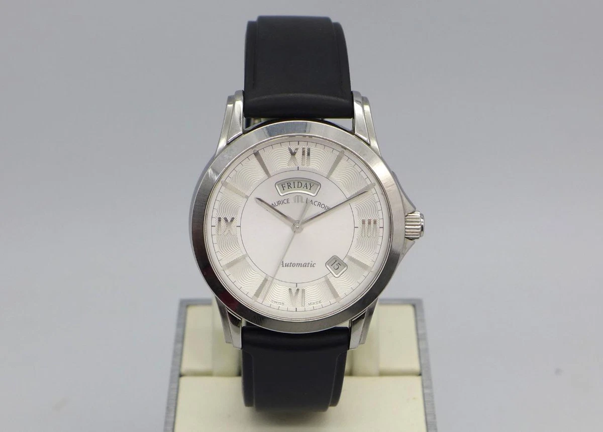 Maurice Lacroix Pontos Day Date PT6058 Stainless Steel Rubber