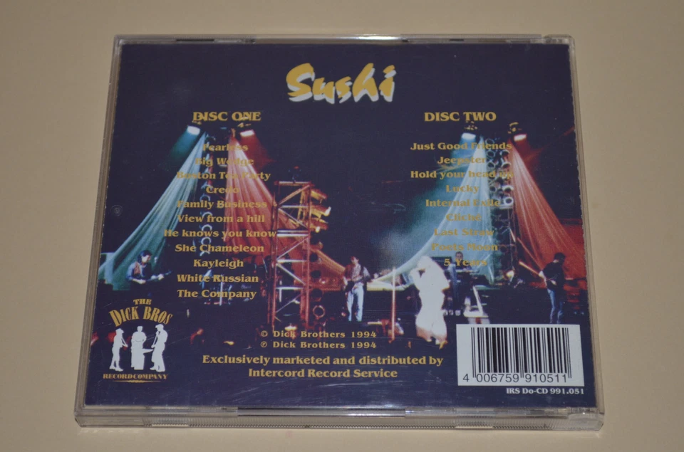 Fish – Sushi / Dick Bros. Record Co 1994 / Austria / 2CD / Rare - Bild 2 von 2