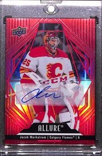 2022-23 Upper Deck Allure - Red Rainbow Autographs #71 Jacob Markstrom (AU)
