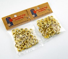 1/4" Craft Eyelets by American Tag Co Brass Base with Brass Finish 100pc