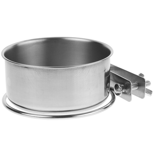 Stainless Steel Dog Bowls Small Hanging Cat Dishes Cage Kennel and