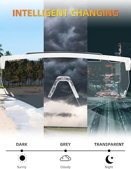 ROCKBROS Gafas de Ciclismo Fotocromáticas Antiniebla Bicicleta Gafas de Sol Protección UV Foto 3 de 4