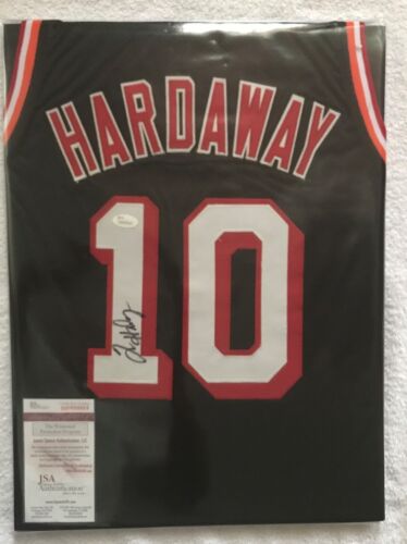 Tim Hardaway Signed Custom Heat Jersey #10 (JSA Witnessed) - Picture 1 of 4