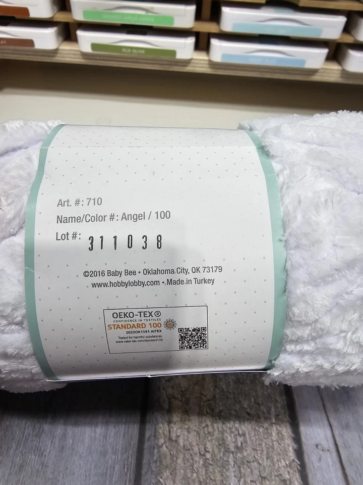 Baby Bee Adore-A-Ball Super Bulky ANGEL WHITE Yarn New CHENILLE - Image 2 of 4
