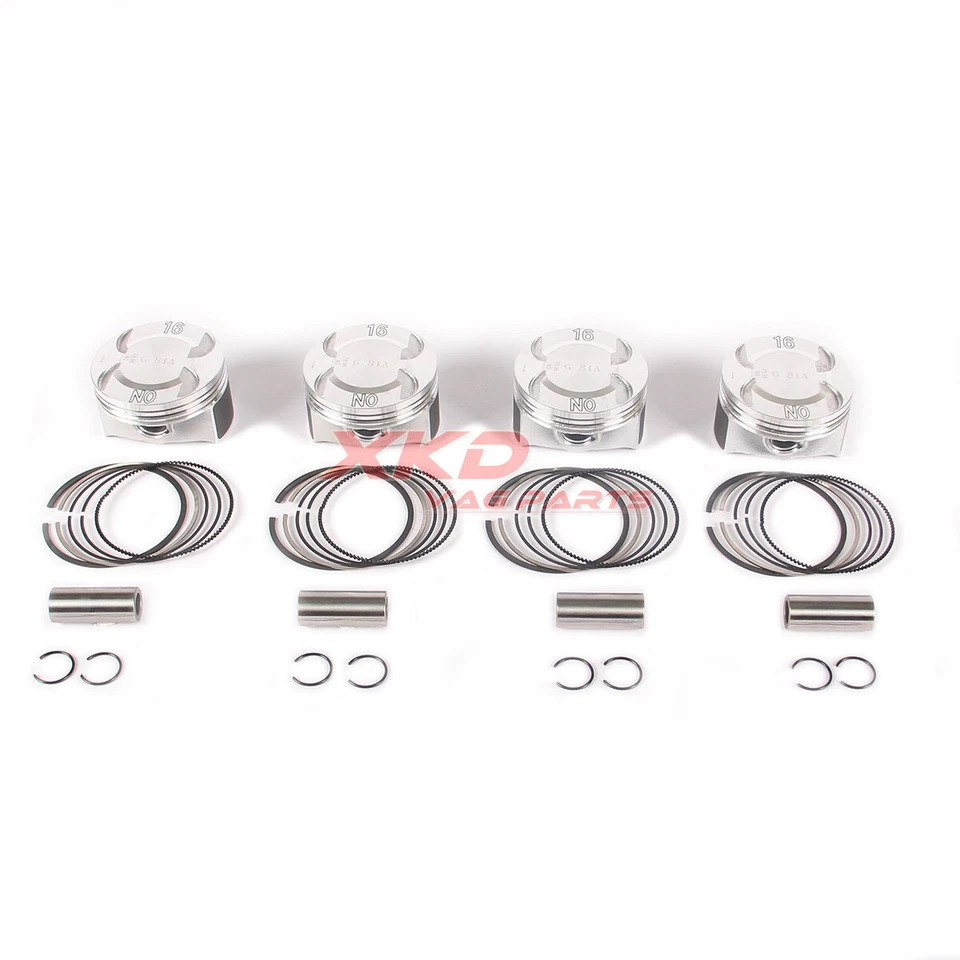 1.6L Pistons & Ring Kit Ø 19 mm Fit For Buick Chevrolet Opel Astra LDE - Image 2 of 4