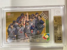 2017 Topps Now Team USA WB-2 Makes Final 1st Time in Tournie History WBC BGS 10