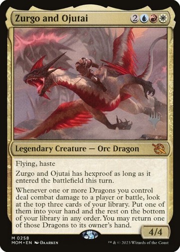 ** Zurgo and Ojutai ** EDH Commander Deck ** MTG