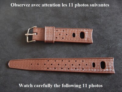 Bracelet De Montre 18 Mm Marron – Caoutchouc Tropical Interchangeable, Pour Montre De Plongée