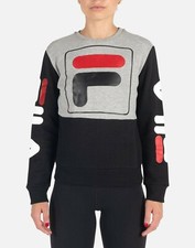 NWT FILA WOMEN TEEN FILA STACY SWEATSHIRT GRAY LW171S95-027 Size XS-L